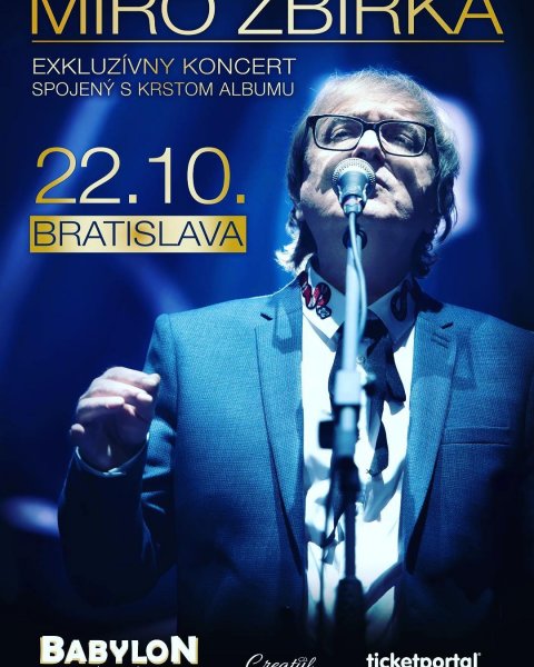 Tesim se na vas , ku vstupenke na balkon dostanete novy album a catering . POZOR -obmedzena kapacita. Vstpenky na #ticketportal  #vip #koncert #krst #newalbum #bratislava @ticketportalsk