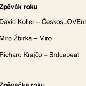 Nominacia ceny Andel ???? #mirozbirka #cenyandel #zpevak #spevak